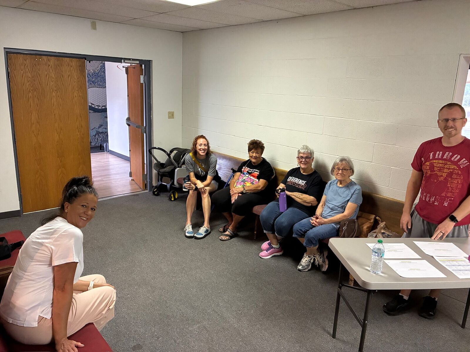 A Connect Church group gathered in a circle