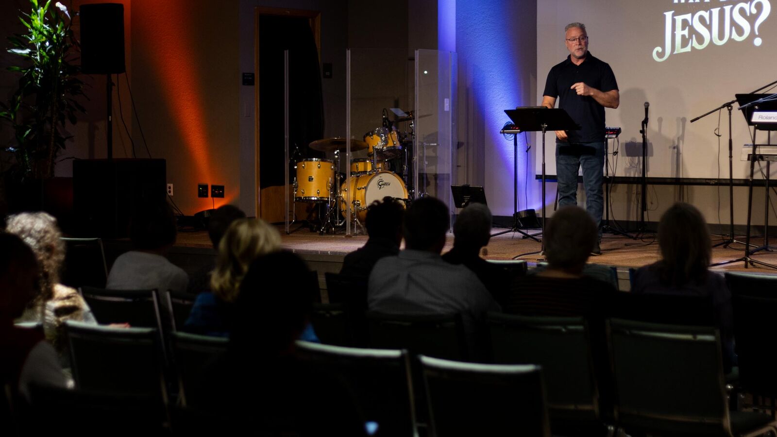 Pastor Chad teaching on a Sunday at Connect Church